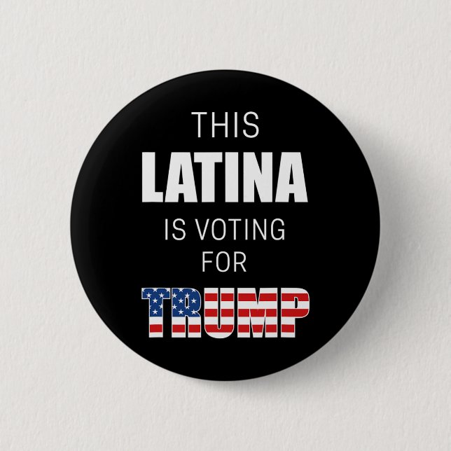 För Trump 2020 Val Ordförande Hispanic Women Knapp (Framsida)