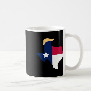 För Trump 2020 Val Texas Flagga Trump Hair Kaffemugg