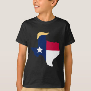 För Trump 2020 Val Texas Flagga Trump Hair T Shirt