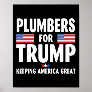 För Trump 2024: Behåll Amerika Underbara amerikans Poster