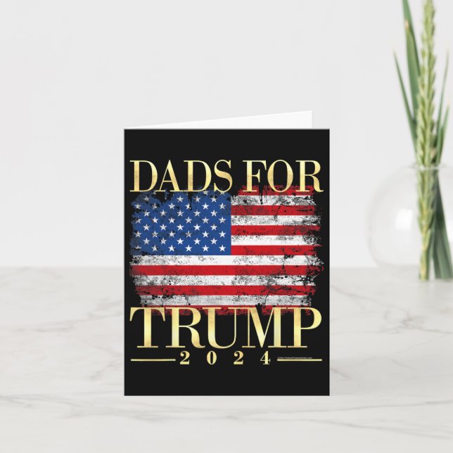 För Trump 2024 Fars dag Gift Pro Donald Trump U Kort (Framsida)