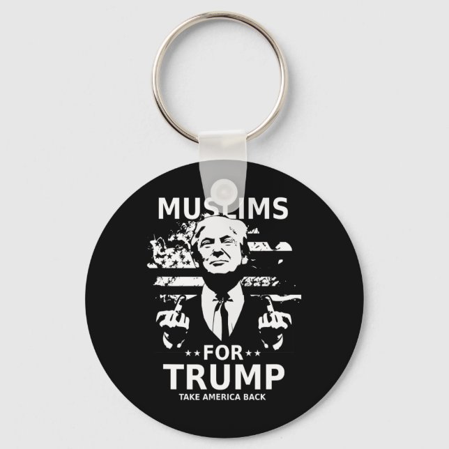För Trump 2024 Konservativ Funny Val 45 47 Nyckelring (Framsida)