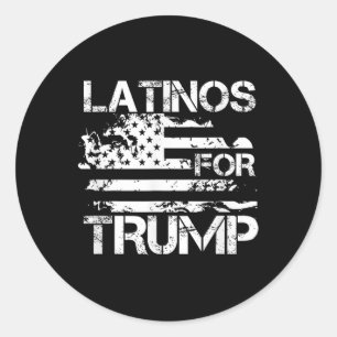 För Trump 2024 Konservativ Funny Val Usa Fla Runt Klistermärke