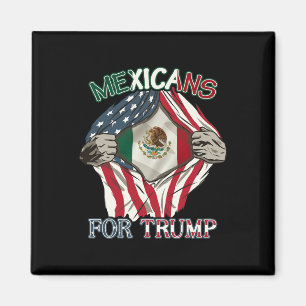 För Trump 2024, Mexico Usa Vänskap Flagga Magnet