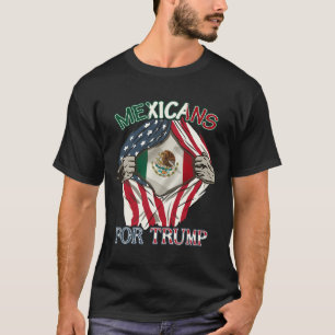 För Trump 2024, Mexico Usa Vänskap Flagga T Shirt
