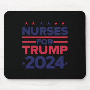 För Trump 2024 Nurses Support Trump 2024 US Flagga Musmatta