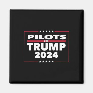 För Trump 2024 President Republican Pilots Magnet