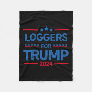 För Trump 2024 President Val 2024 Fleecefilt