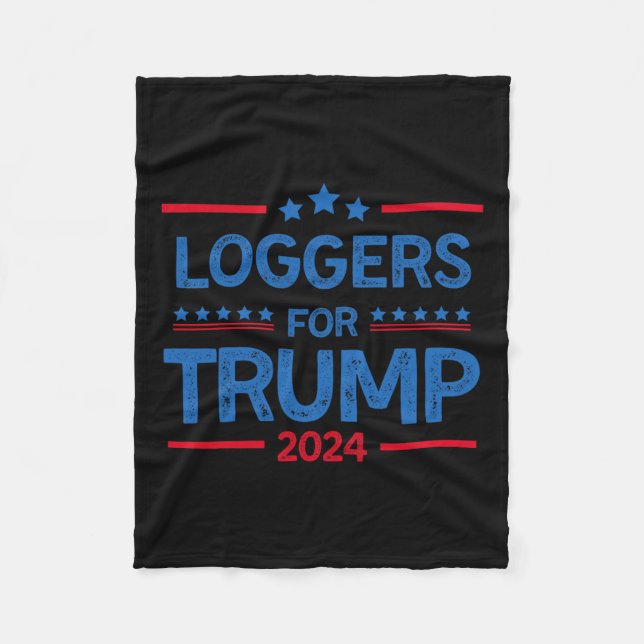 För Trump 2024 President Val 2024 Fleecefilt (Framsidan)