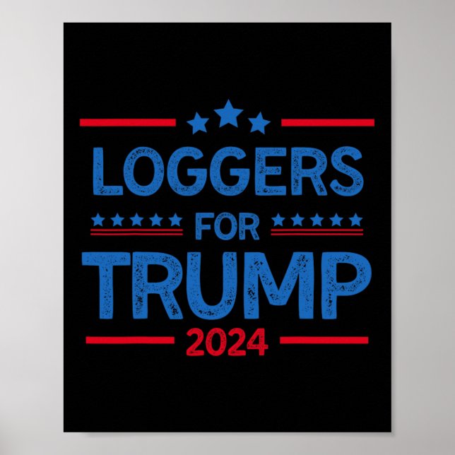 För Trump 2024 President Val 2024 Poster (Framsidan)