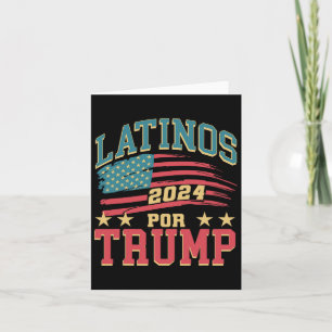 För Trump 2024 President Val Hispanic Latina Kort