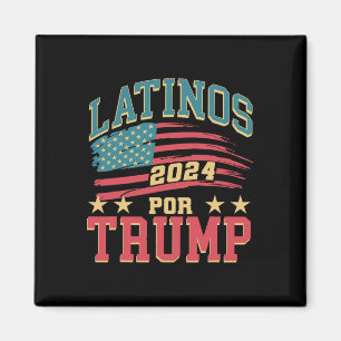För Trump 2024 Presidentval Hispanic Latina  Magnet