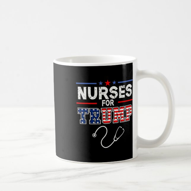 För Trump 2024 Support Donald Trump - America Flag Kaffemugg (Höger)