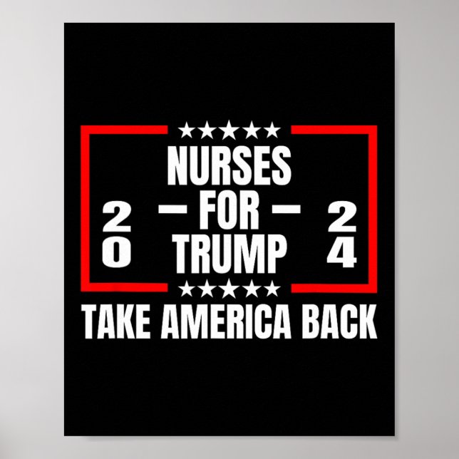 För Trump 2024, ta Amerika tillbaka Poster (Framsidan)