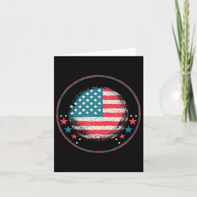 För Trump 2024 USA flagga1 Kort (Framsida)