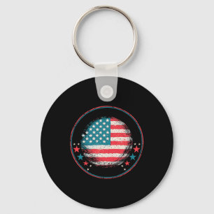 För Trump 2024 USA flagga1 Nyckelring
