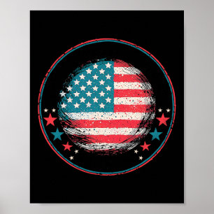 För Trump 2024 USA flagga1 Poster