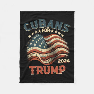 För Trump 2024 USA flagga Fleecefilt