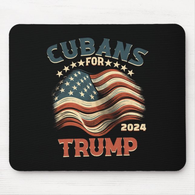 För Trump 2024 USA flagga Musmatta (Framsidan)