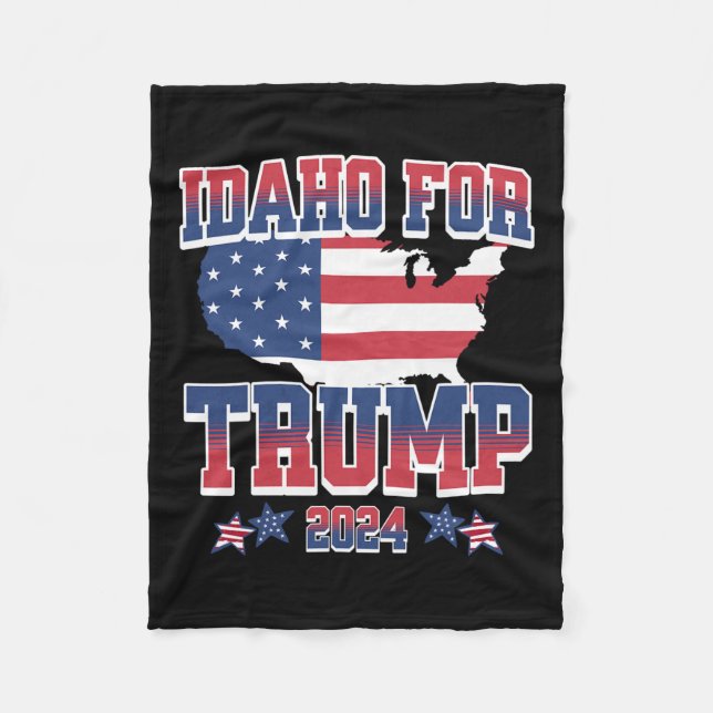 För Trump 2024 Valtrump Pro Donald Fleecefilt (Framsidan)