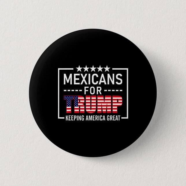 För Trump Hispanic Konservativ Gift Trump 2020 Knapp (Framsida)
