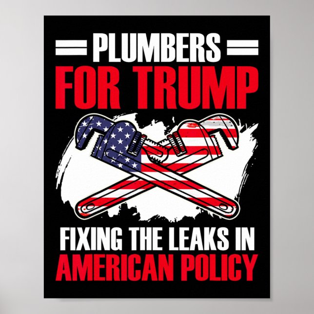 För Trump President VVS Teknik Val Trump  Poster (Framsidan)