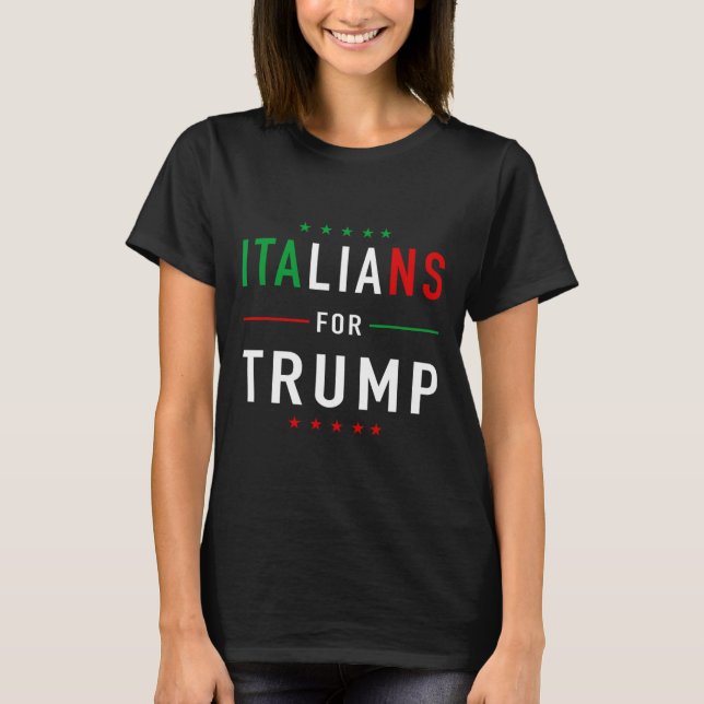 För Trump Tee Pro Trump Italiano Supporter (Framsida)