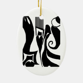 För tryckdesign för Linoleum 90 prydnad Julgransprydnad Keramik