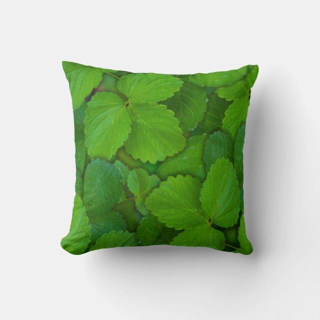 För Tulsi för helig basilika löv gröna Mint Kudde (Framsida)