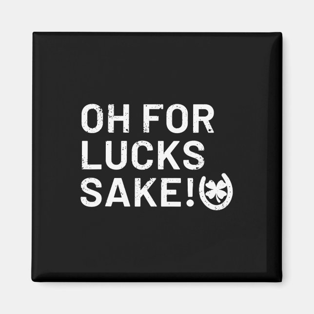 För tur - St Patricks roliga  Magnet (Framsidan)