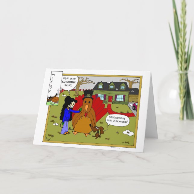 För Turkiet för Midge uppblåsbart kort för tecknad (Framsida)