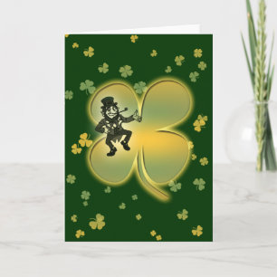 För turshamrocks för troll irländska kort
