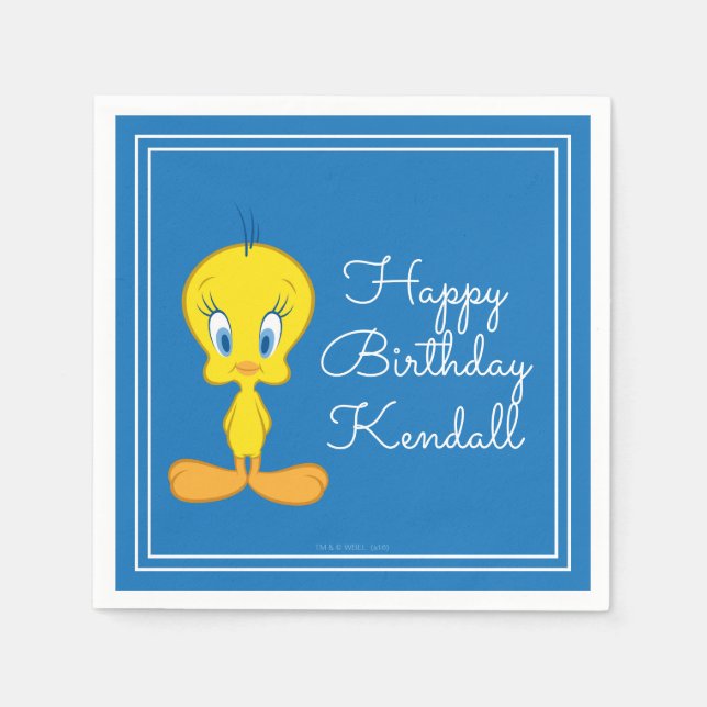 För TWEETY™ | för oskyldig fågel lite Pappersservett (Framsidan)