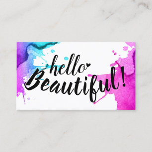 För typografielegant för hejer härlig vattenfä visitkort