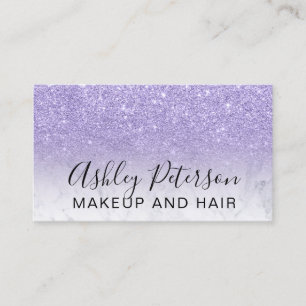 För typografimarmor för Makeup elegantt glitter Visitkort