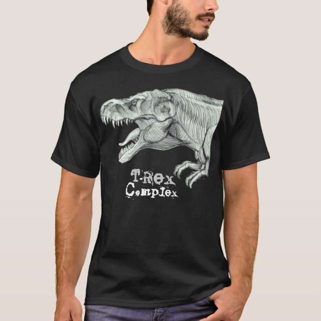 För Tyrannosaurusutslagsplats för T Rex komplex Shirt (Framsida)