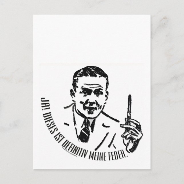 För tyska författare vykort (Framsida)