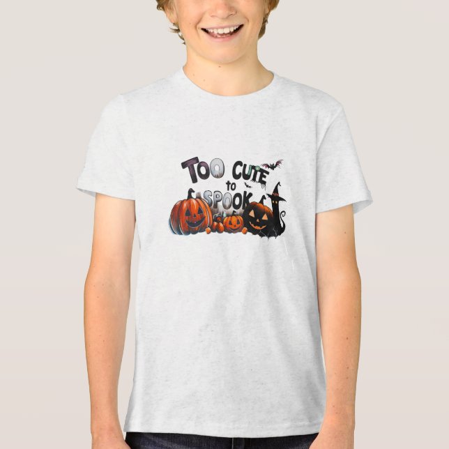 För tyst för att prata - Halloween T Shirt (Framsida)