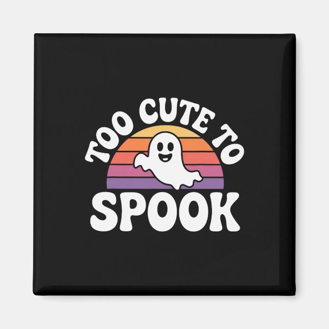 För tyst för att prata om Ghost Funny Halloween so Magnet (Framsidan)