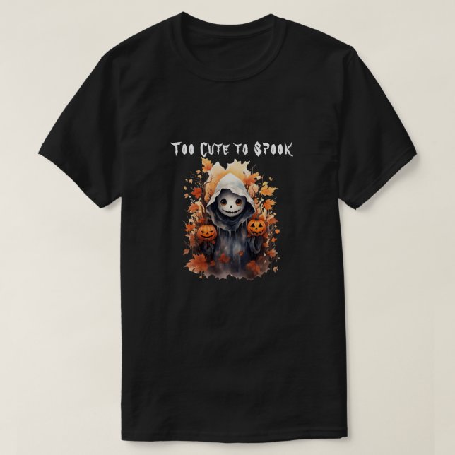 För tyst för att prata om Ghost T Shirt (Design framsida)