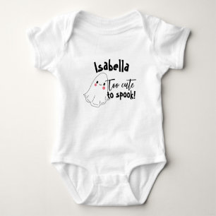 För tyst för att Spook Halloween Ghost Baby Bodyko T Shirt