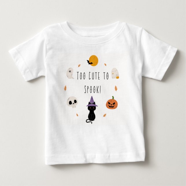 "För tyst för att Spook!" Småbarn T-Shirt - Adabel (Framsida)