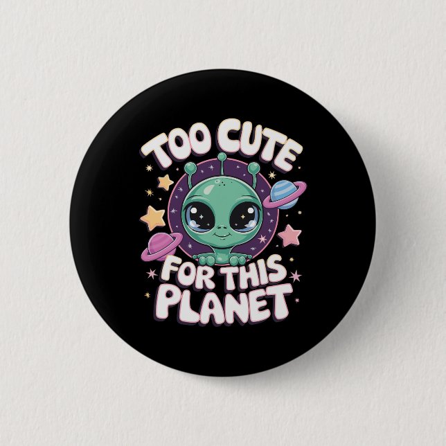 För tyst för den här planeten knapp (Framsida)
