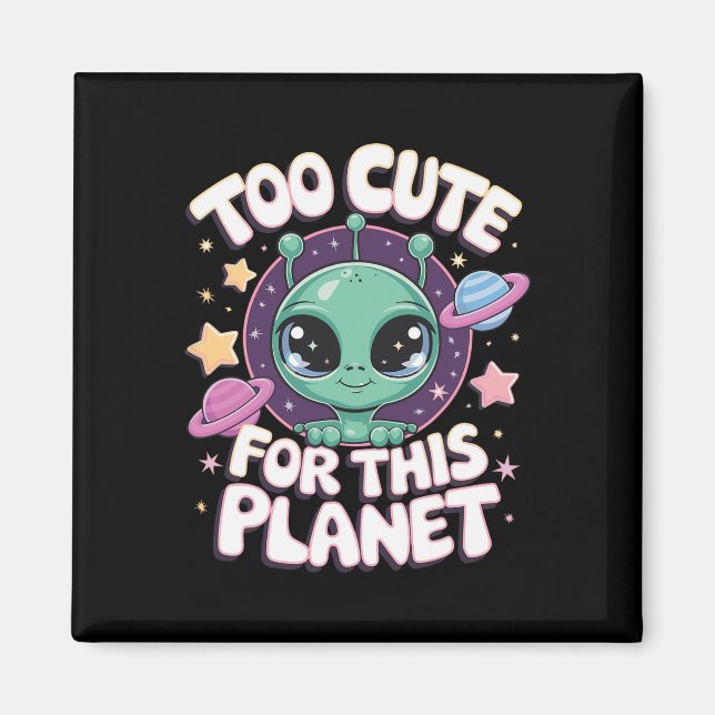 För tyst för den här planeten magnet (Framsidan)