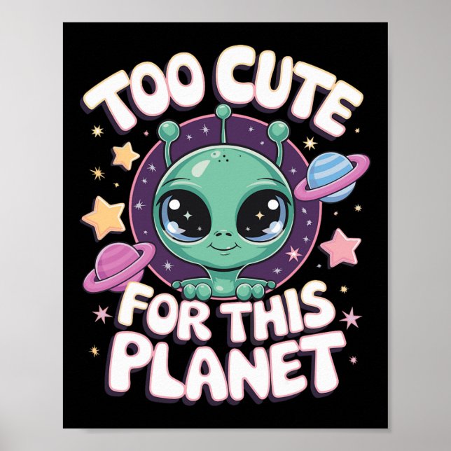 För tyst för den här planeten poster (Framsidan)