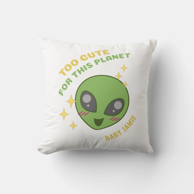 För tyst för den här planetens Alien-Personlig Kudde (Framsida)