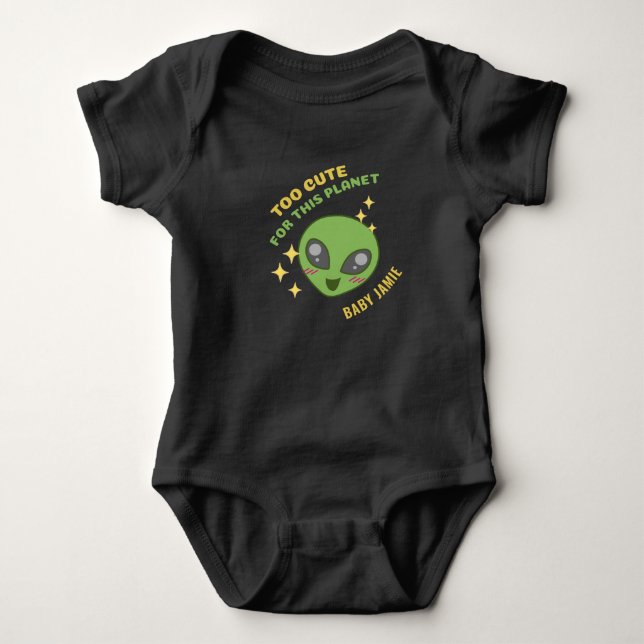 För tyst för den här planetens Alien-Personlig T Shirt (Framsida)