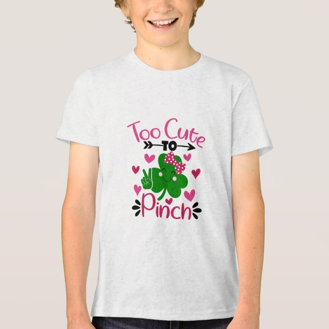 För tyst för Pinch - S:t Patrick Day-Roligten T Shirt (Framsida)