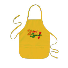 För tyst för textgrafik i Ord Barnförkläde