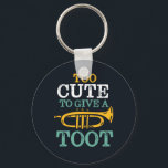 För tyst mot Ge A Toot Funny Trumpet Player Punts Nyckelring<br><div class="desc">Lustigt trumpetspelardesign för dem som spelar brassmusikaliska instrument i ett musikband,  orkester eller musikaliska föreställningar. Coola vintage retro Jazz Music älskare för musiker och marschbanderolledare. Perfekt för musiklärare,  orkester fläkt och de som kärlek spelar trumpet. Underbar julklapp och födelsedagspresent för familjer och vänner.</div>